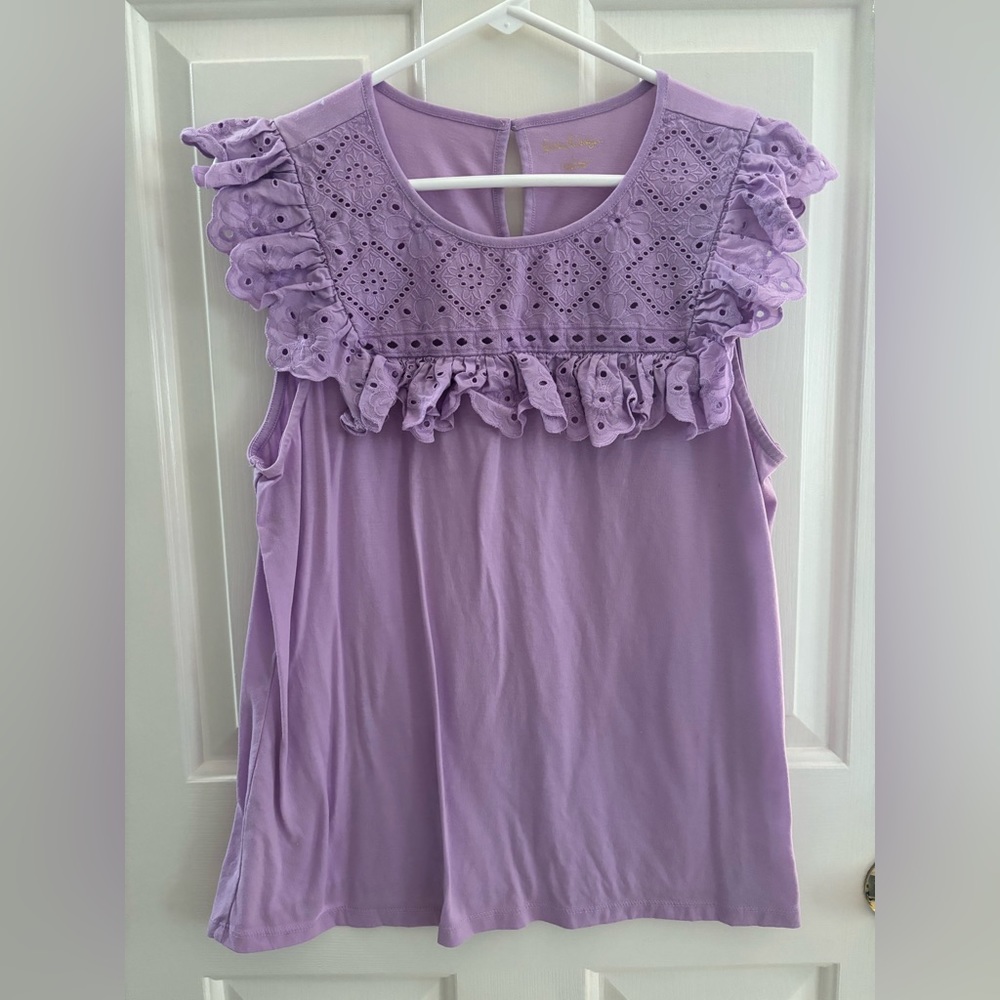 Lavender Lilly Pulitzer Shirt- Size Large